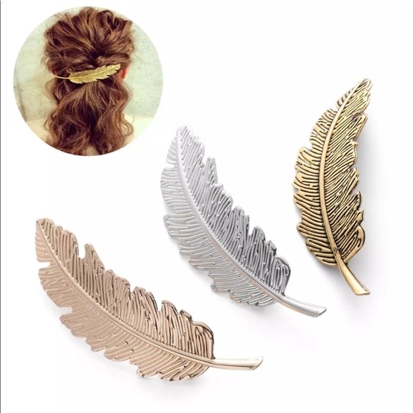 Just In | Metal Leaf Hair Pin 3 Colors - Picture 5 of 6
